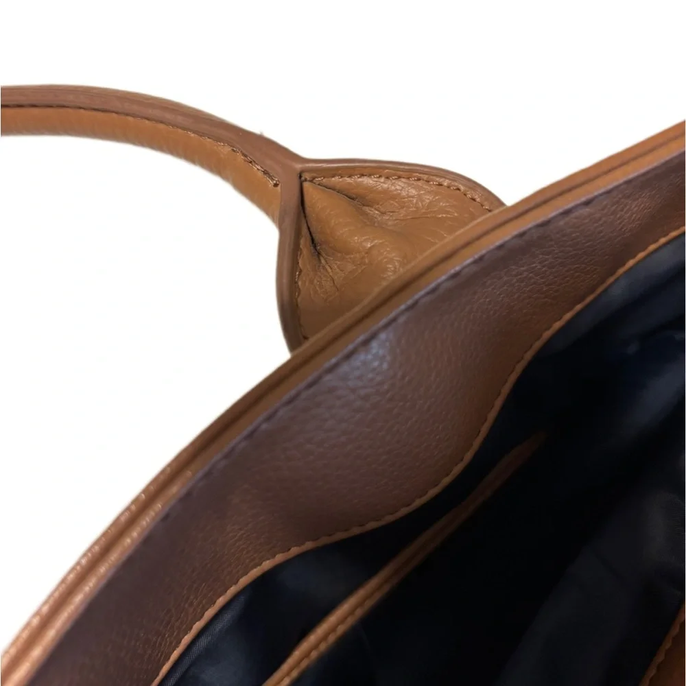 Tommy Hilfiger Pink and Brown Plaid Tote - Picture 4 of 9